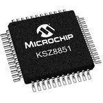 KSZ8851SNLI, Ethernet ICs 10/100 Controller w/ SPI Bus I/F