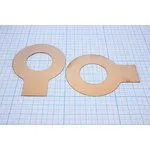 Медное контактное кольцо для ультразвуковой пьезокерамики диаметром 60мм; конст УППреобр контакт\ 60x30x0,30медное кольцо