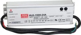 HLG-150H-24A, AC/DC LED, 24В,6.3А,151Вт,IP65 блок питания для светодиодного освещения