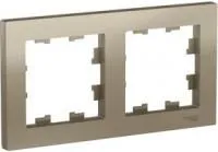 Рамка 2-м ATLAS DESIGN универс. шампань SchE ATN000502