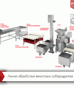 Автоматическая линия обработки мякотных субпродуктов КРС Feleti, LF-M
