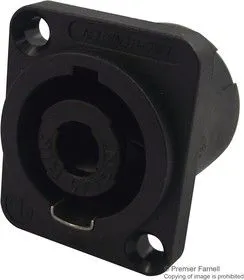 NL4MP, Аудио разъем динамика/колонки, утапливаемые отверстия, Серия speakON, 4 Контакта, Штекер