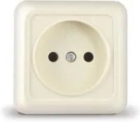 Розетка 1-м ОП Олимп 16А IP20 беж. Universal Б-О0022