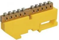 Шина PE земля на DIN-изол. ШНИ-8х12-12-Д-Ж ИЭК YNN10-812-12D-K05