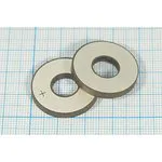 Ультразвуковой излучатель из пьезокерамики, форма кольцо, размер 25xd 9,5x3мм;пэу 25xd 9,5x3кольцо61,57кГц PZT4\VOISE