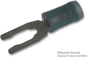 52420, TERMINAL, SPADE/FORK, #6, CRIMP, BLUE