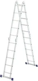 97883, Лестница шарнирная алюминиевая, 4х5, Россия