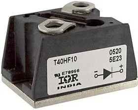 VS-T40HF10, Модуль диода, 100 В, 40 А, 1.3 В, Одиночный, T40HF Series