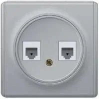 Механизм розетки комп. + телеф.2-м СП Florence RJ11/RJ45 кат.5e сер. 1E20801302 OneKeyElectro 2172840