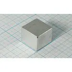 Магнит 25,0x25,0x20, параллелепипед, рабочая температура -60~80C, Ni, класс N35