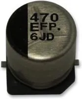 EEE1EA221UP, SMD электролитический конденсатор, Radial Can - SMD, 220 мкФ, 25 В, S Series, 2000 часов при 85C