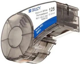 M21-375-C-342-YL термоусадочная трубка 16.40мм/2.10м (max d8.10мм), черный на желтом