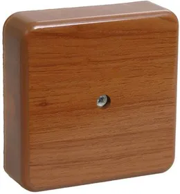 Коробка распаячная ОП 75х75х20 IP20 КМ41212-05 (6 клем. 6кв.мм) дуб ИЭК UKO10-075-075-020-K24