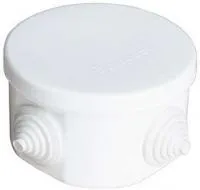 Коробка распр. ОП d75х45 4 выхода 4 гермоввода IP54 крышка защелкивающаяся бел. Epplast 240341