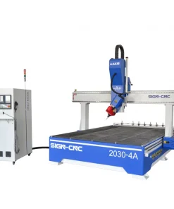 ATC 4-х осевой фрезер с ЧПУ с автоматической сменой инструмента с поворотным шпинделем, SIGN-2030 ATC-4A