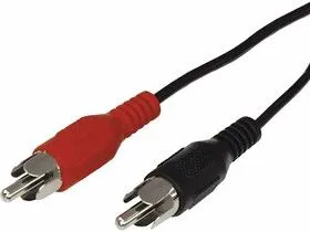 17-0105, Шнур 2 RCA - 2 RCA, длина 3 метра, черный