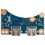 (G752VSK) плата расширения G752VSK USB BOARD Rev2.1 для ноутбука Asus G752VSK (плата USB портов)