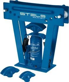 18115, Трубогиб гидравлический, 8 т, в комплекте с башмаками 1/2-1,пласт. кейс.