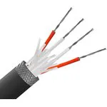 XF-1326-FAR, Resistance Thermometer Detector Cable, PFA, 4 Core, 7/0.2 mm, 100 m