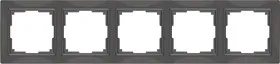WL03-Frame-05/ Рамка на 5 постов (серо-коричневый, basic)
