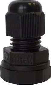 MGB12S-06B-ST, Ввод кабельный, полиамид, черный