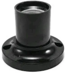 SQ0335-0016, Патрон карболитовый потолочный, Е27, черный, прямой