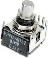 HRPG-ASCA#54R, Оптический энкодер, монтаж в панель, серия HRPG, 2 канала, 300об/мин, 120 CPR, гладкий стержень