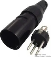 709-0400, Аудио разъем XLR, 4 контакт(-ов), Штекер, Монтаж на Кабель, Контакты с Покрытием из Серебра