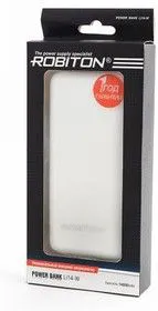 ROBITON POWER BANK Li14-W белый/серебристый BL1, Универсальный внешний аккумулятор