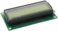 FC1602L00-FHYYBW-51*R, Буквенно-цифровой ЖКД, 16 x 2, Черный на Желтом / Зеленом, 5В, Английский, Русский, Полупрозрачный