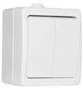 Выключатель 2-кл. ОП Аллегро 10А IP54 бел. UNIVersal 5563491