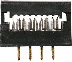 FDC-08 (DS1018-8), Вилка на плату 2.54мм на шлейф