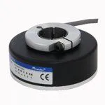 REC80B30C-G2M2F-1024BM DC8-26V Инкрементальный энкодер с диаметром корпуса 80 мм, полый вал 30 мм, 1024 имп/об, выход Push-Pull, встроенный