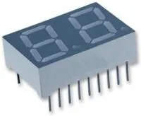 LDD-HTF304NI, 7-сегментный светодиодный дисплей, InfoVue, Красный, 10 мА, 2 В, 2 мкд, 2, 7.62 мм