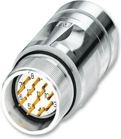 1620159, Разъем Кабеля, Серия SPEEDCON, M23, Male, 12 Positions, Штырь для Пайки, Прямой Монтаж на Кабель