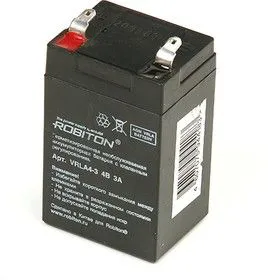 VRLA4-3, Аккумулятор свинцовый 4В-3Ач 48.2x38.4x81