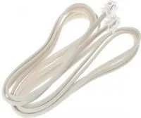 SS202-2 w, Шнур 2м белый телефонный TA813