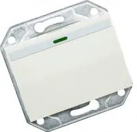 SV-54438-W, Выключатель проходной 1-клавишный с подсветкой, белый 10 А/~250 В