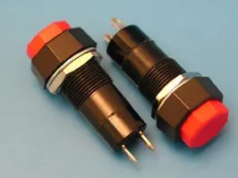 PSW-6A-R (красная), Кнопка без фикс 220В 1А