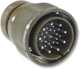 CA3106E24-28PZBF80, Круглый разъем, CA-B Series, Прямой Штекер, 24 контакт(-ов), Обжимной Контакт