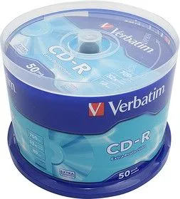 Verbatim 43351 CD-R DL CB/50 700MB, Записываемый компакт-диск