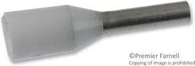 0409600000, TERMINAL, FERRULE, 18AWG, CRIMP, WHITE