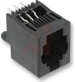 5520425-3, Модульный разъем, Cat3, RJ25 Jack, 1 x 1 Port, 6P6C, Cat3, Монтаж в Сквозное Отверстие