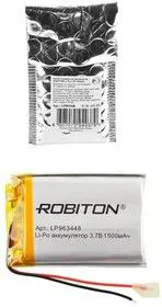 LP963448, Аккумулятор литий-полимерный (Li-Pol) 1500мАч 3.7В, с защитой