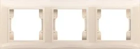 V01-22-A31-M (Рамка 3-мест. (крем), Violet)