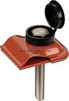 GL-11704A, GALMAR Зажим на фасад для токоотвода без возвышения (оцинк. сталь с покраской)