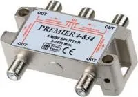 4-834(05-6203) РАЗВЕТВИТЕЛЬ НА 4 ТВ 5-2500MHZ С ПРОХОДОМ ПИТАНИЯ