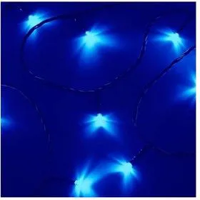 Гирлянда ТВИНКЛ ЛАЙТ LED (с контроллером 8 режимов) 15м 120LED 10Вт 220В IP20 син. провод темн.-зел. ПВХ NEON-NIGHT 303-053