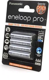 Panasonic eneloop pro BK-4HCDE/4BE 930мАч AAA BL4, Аккумулятор (упаковка из 4)