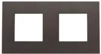 Рамка 2-м 4мод. Zenit антрацит ABB 2CLA227200N1801